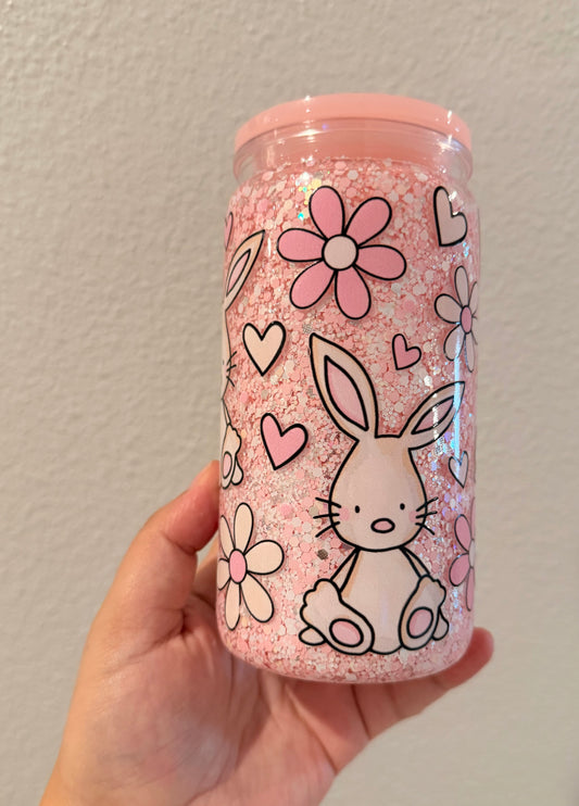 Pink Bunny Tumbler