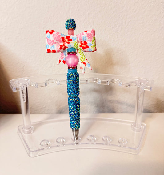 Flower Bow Glitter Pen