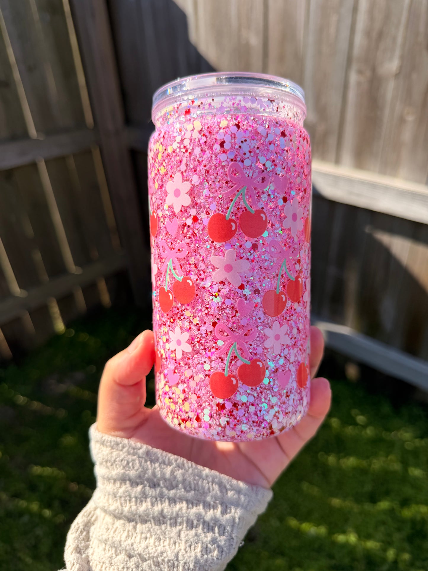 Cherry Hearts Tumbler