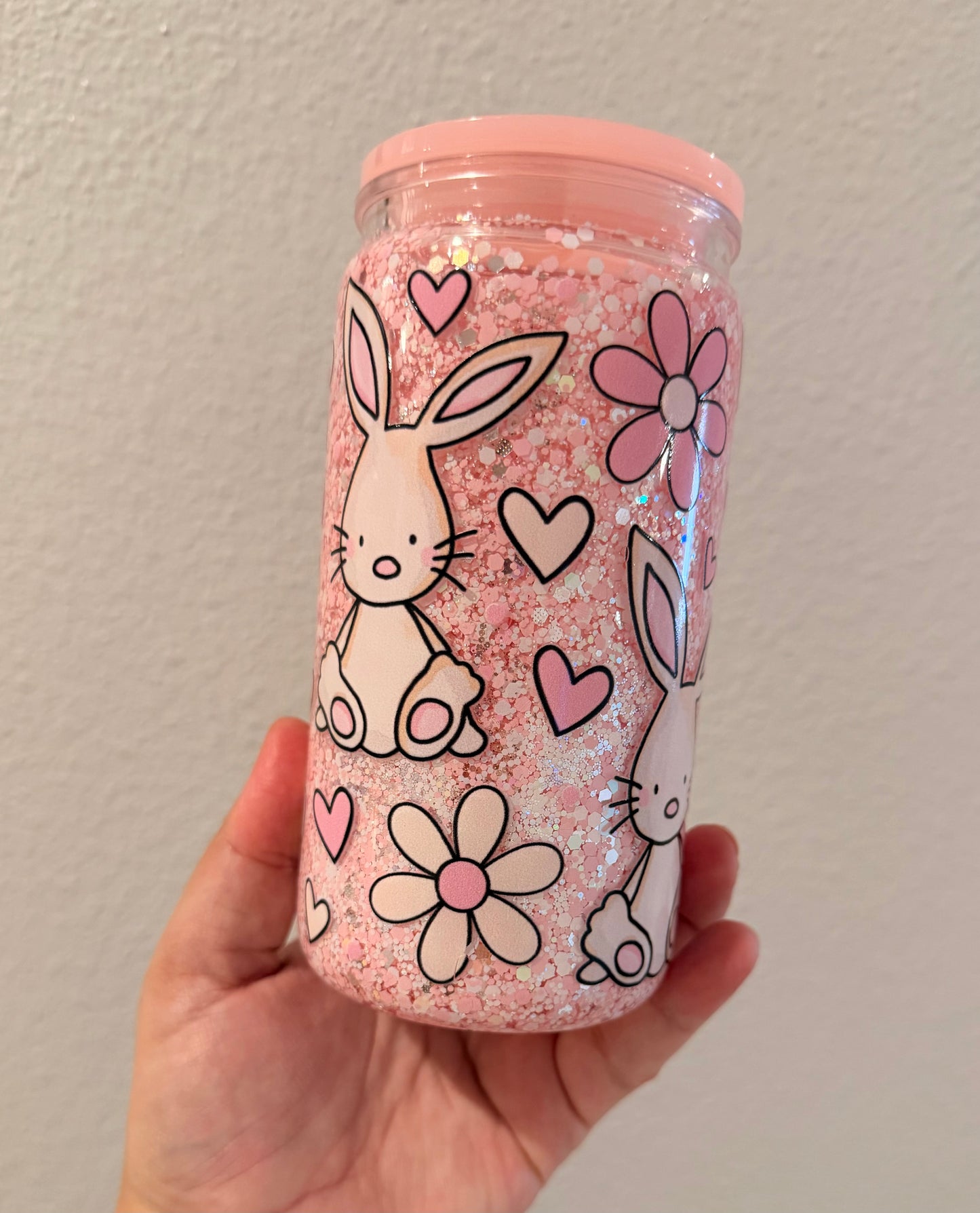 Pink Bunny Tumbler