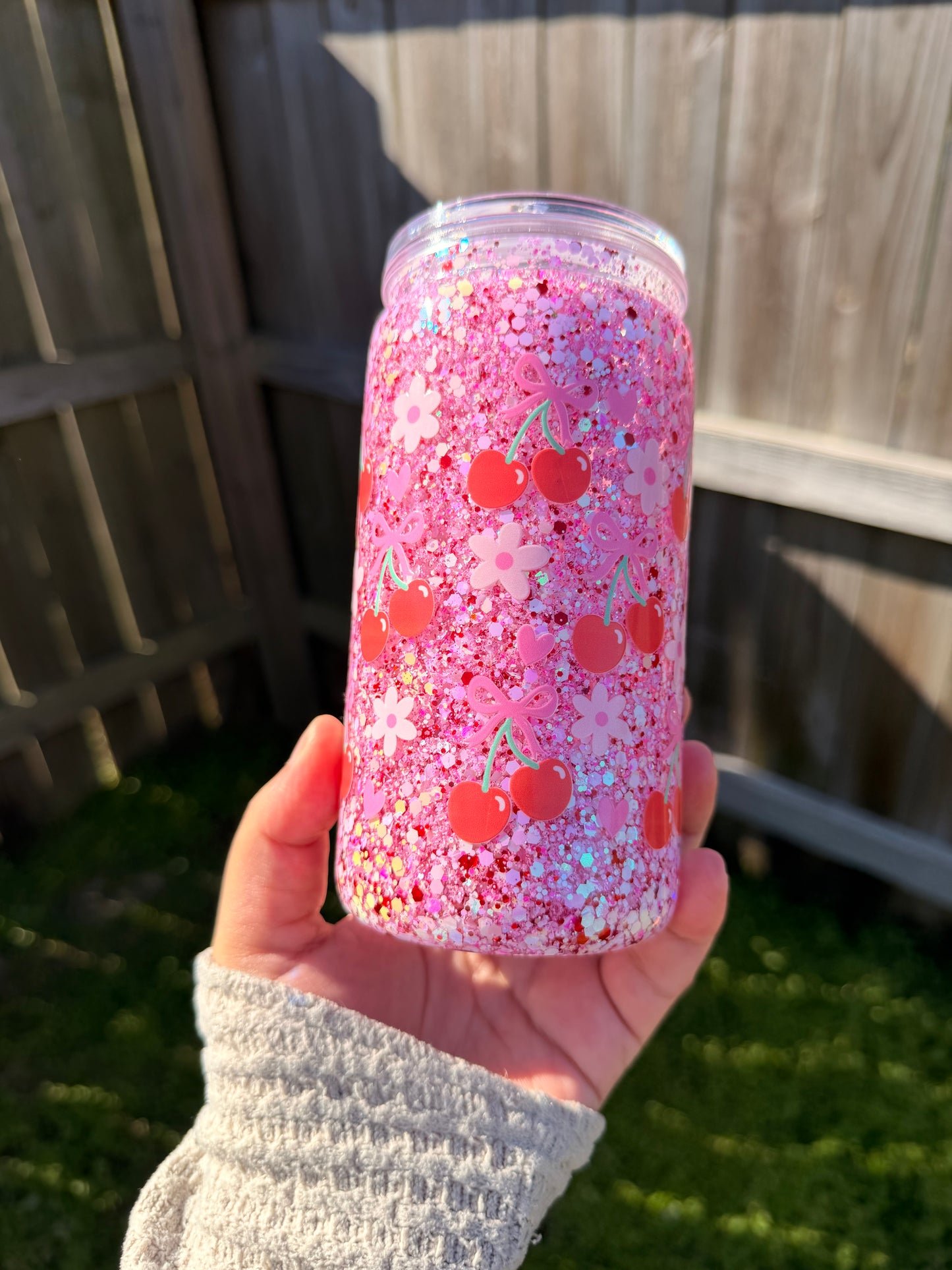 Cherry Hearts Tumbler