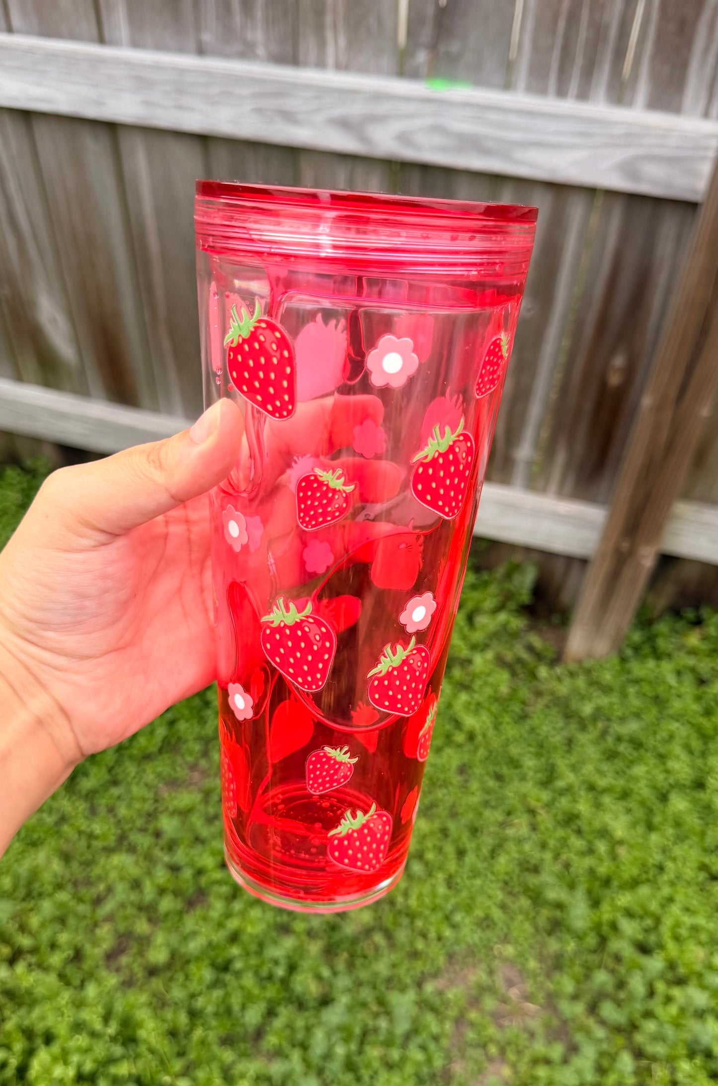 Strawberry Syrup Tumbler