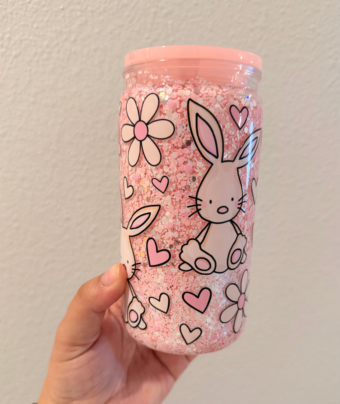 Pink Bunny Tumbler