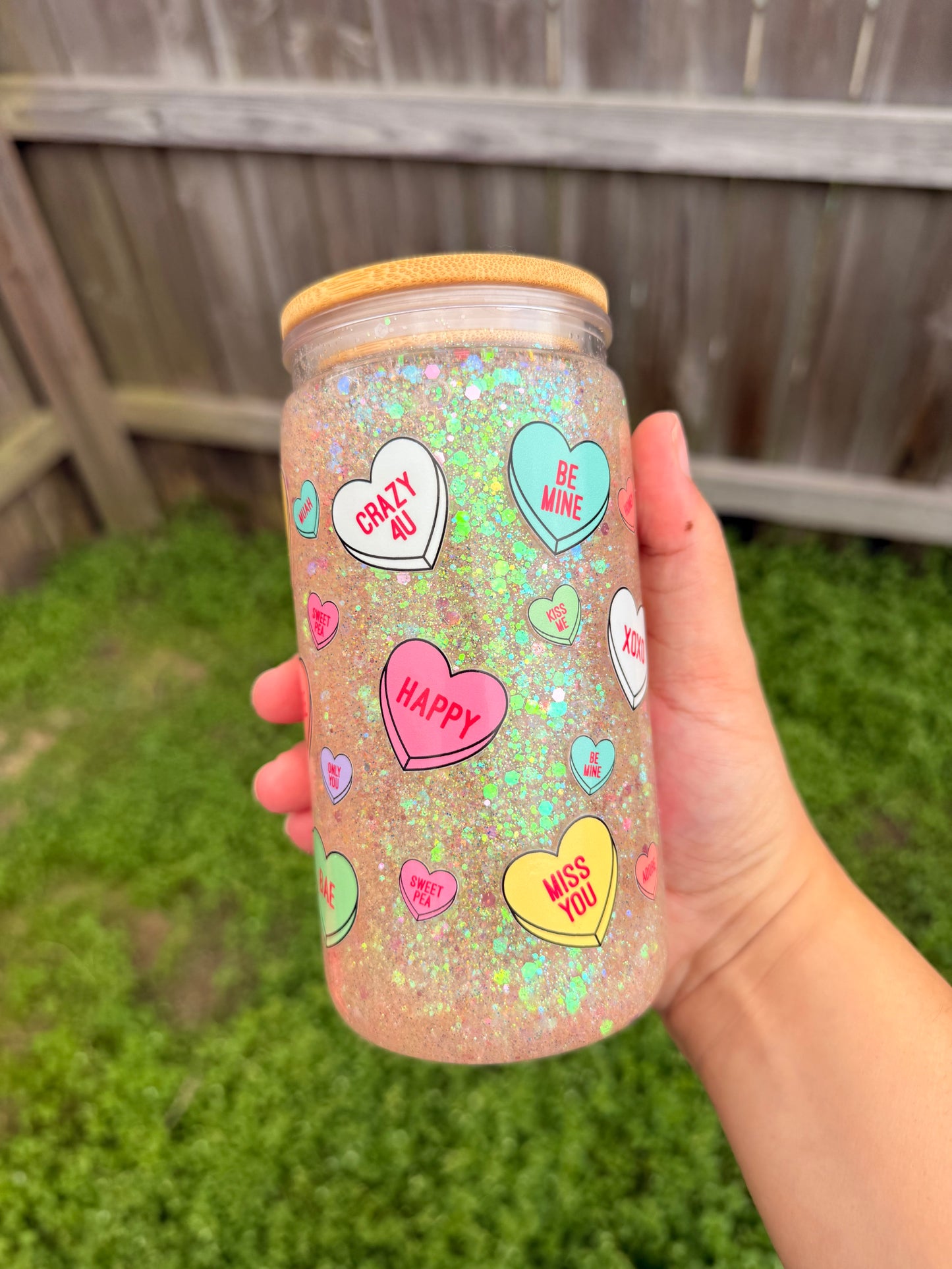 Conversation Hearts Tumbler