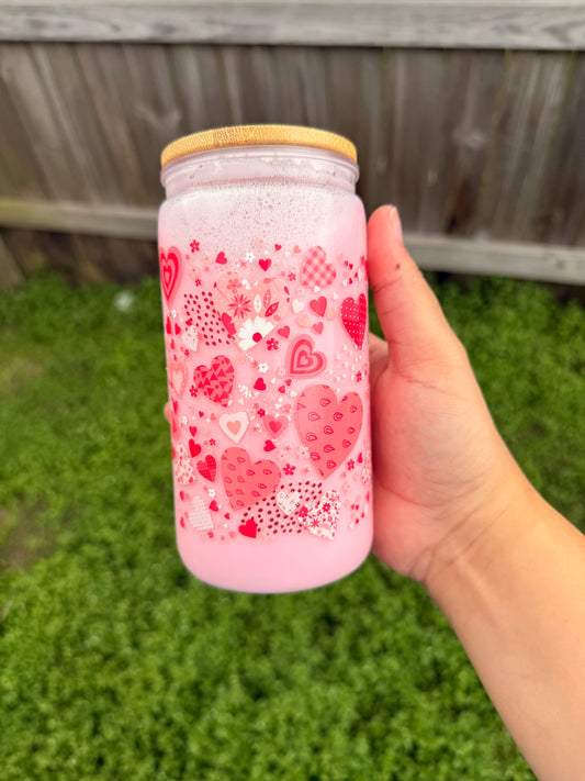 Valentines Day Hearts Tumbler