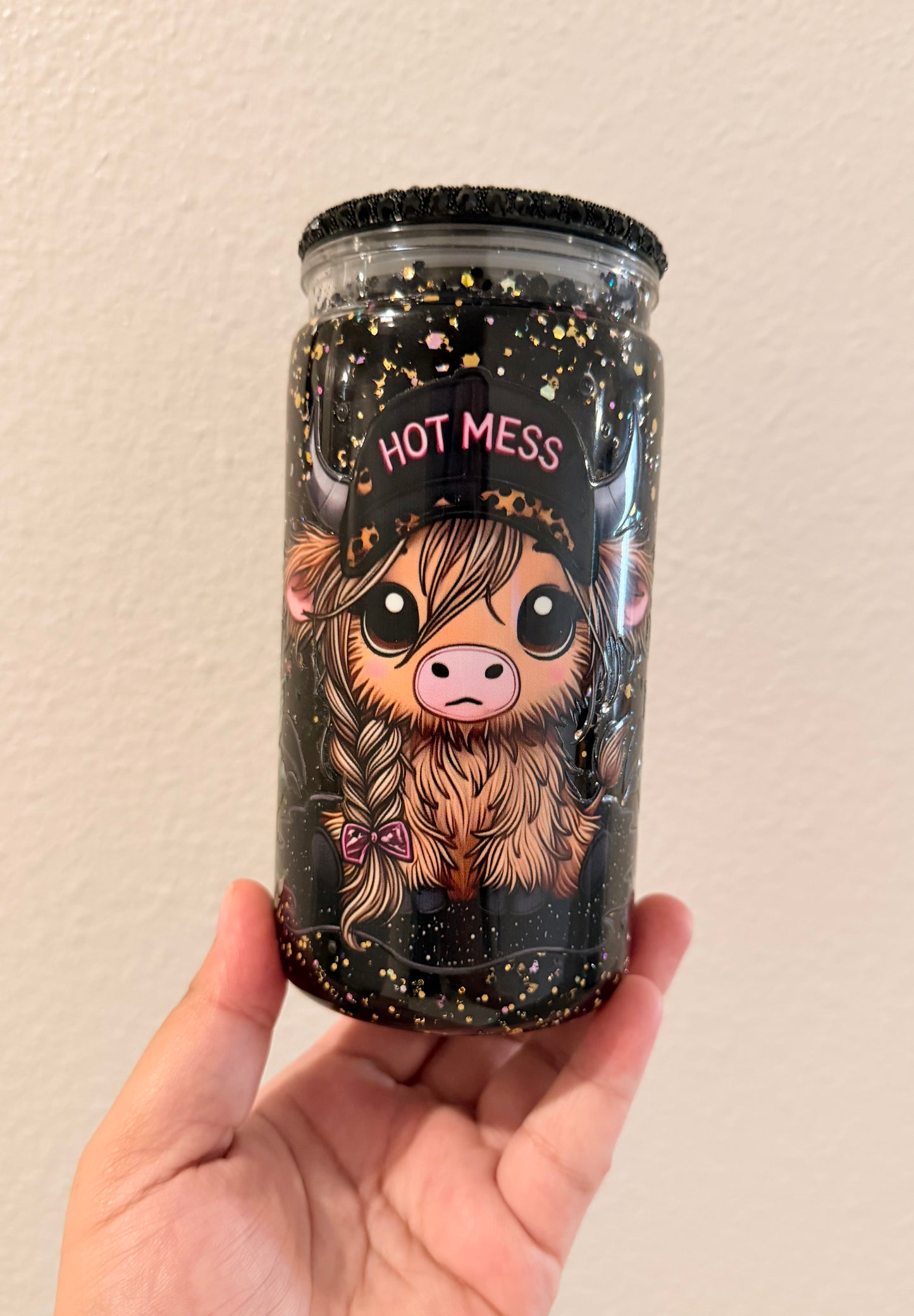 Hot Mess Cow Tumbler