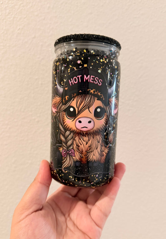 Hot Mess Cow Tumbler