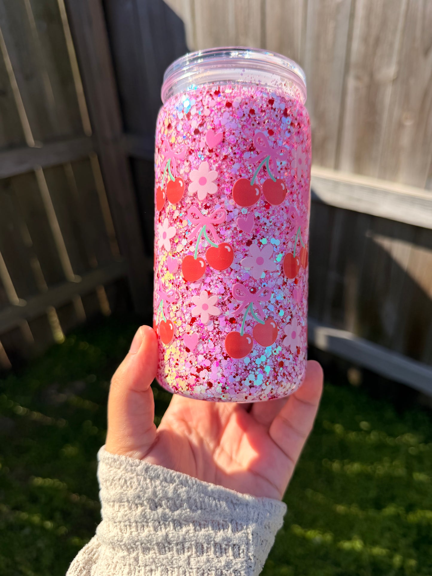 Cherry Hearts Tumbler