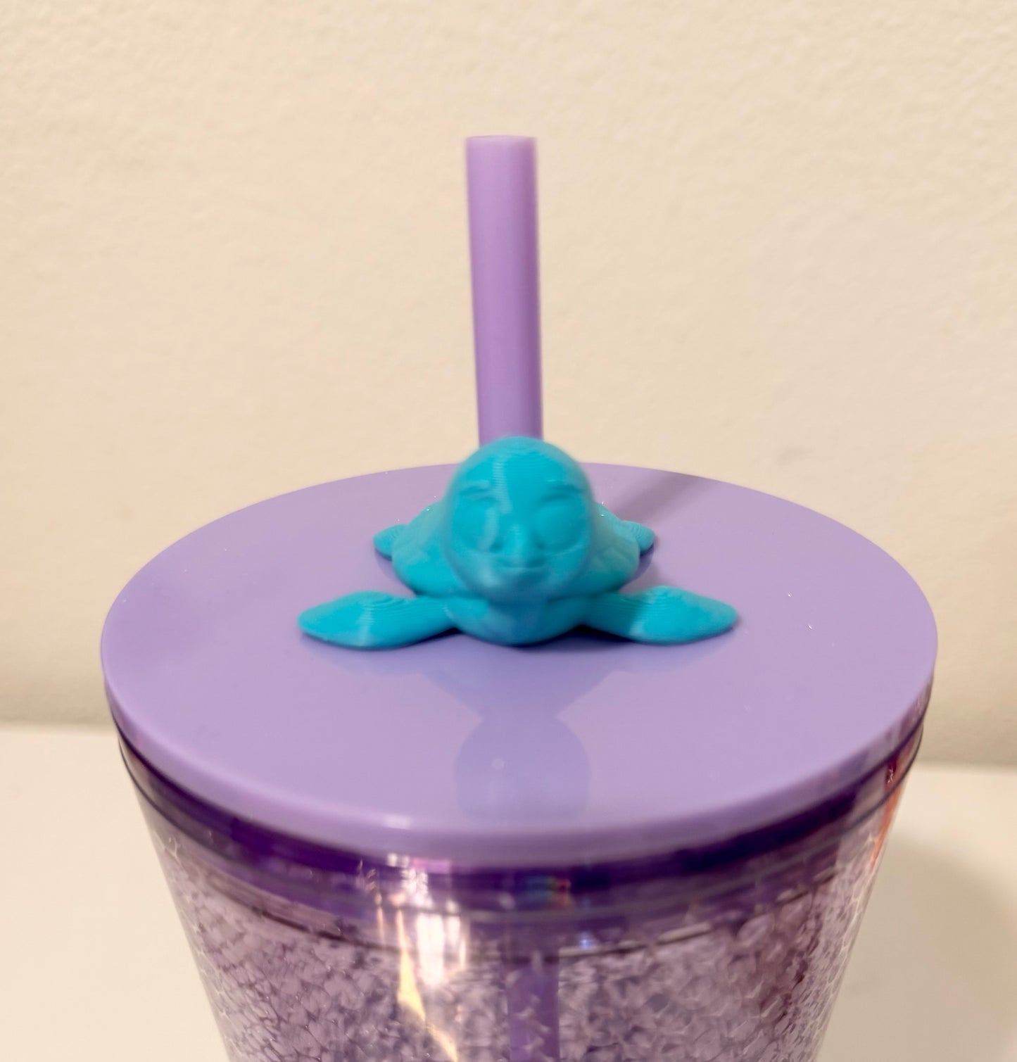 Blue Turtle Straw Topper