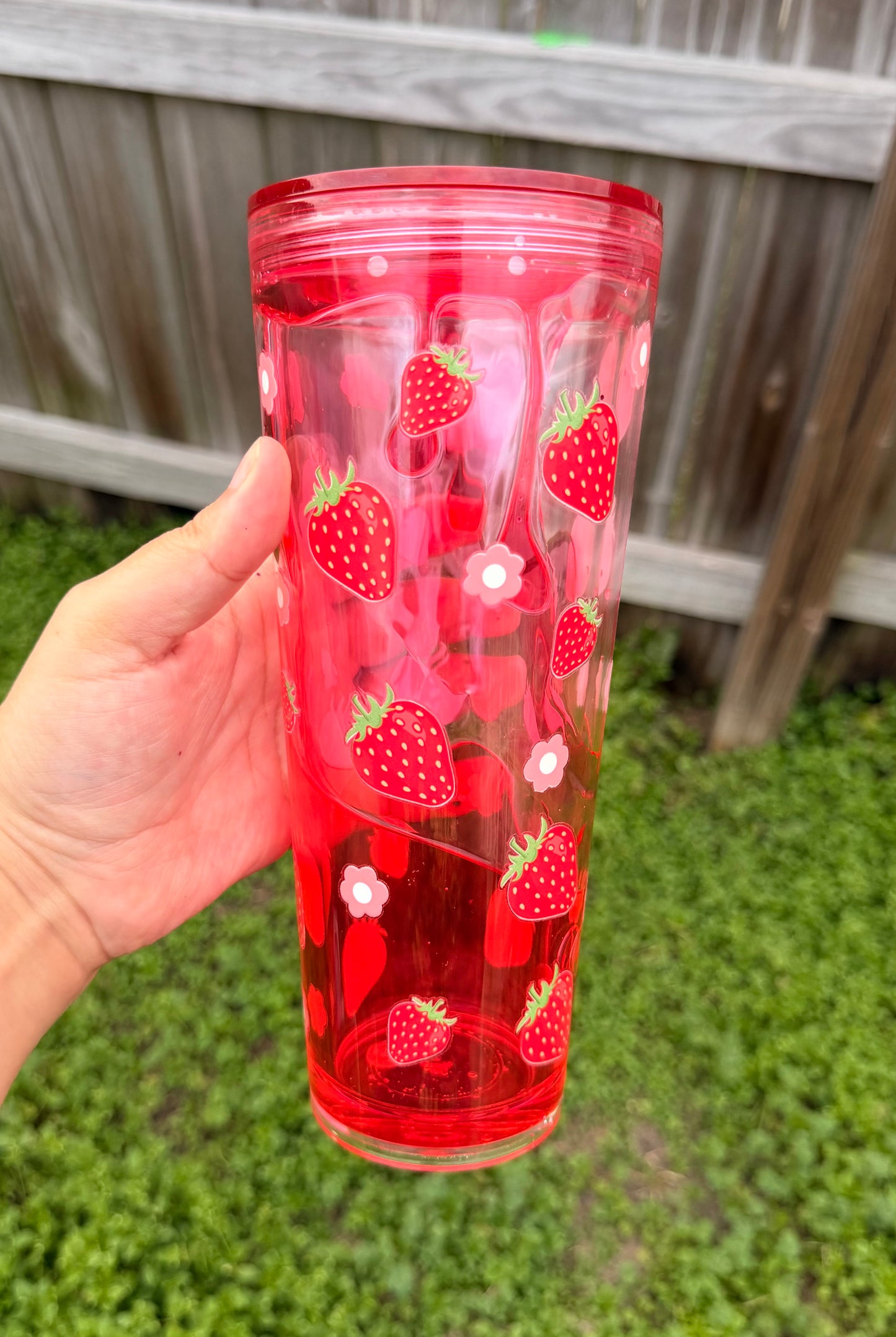 Strawberry Syrup Tumbler