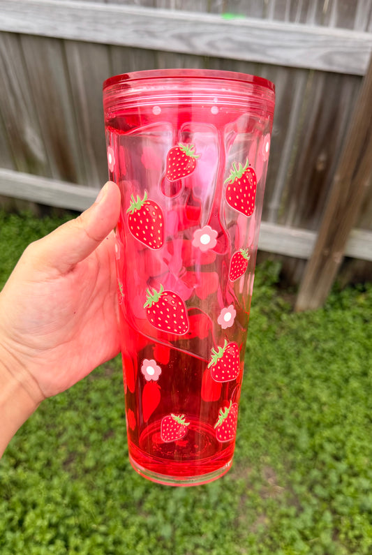 Strawberry Syrup Tumbler