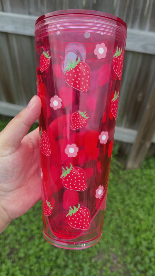 Strawberry Syrup Tumbler